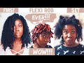 FIRST FLEXI ROD SET EVER ON HIP LENGTH NATURAL HAIR! AMAZING RESULTS!!! | Obaa Yaa Jones