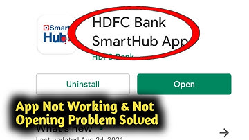 Fix HDFC Bank App Not Working and Not Opening Problem Solved