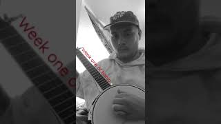 First week of progress learning 5 string banjo