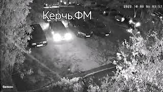 Сила взрыва на Крымском мосту с камеры в спальном районе Керчи