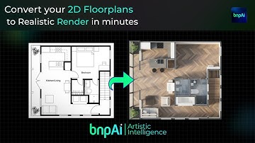 Turn 2D Floorplans into Stunning 3D Renders Instantly | #3drendering