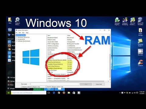 Windows 10 - How to check RAM/Memory - System Specs - Free & Easy