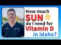 How much sunshine do you need for Vitamin D in Idaho?  A detailed answer from a Skin Cancer Surgeon