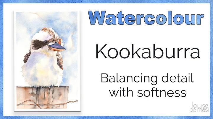 Watercolor Kookaburra // Balancing detail wth soft...