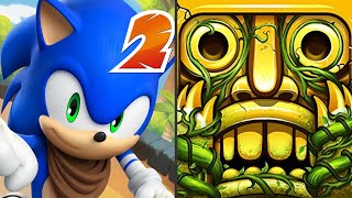 Sonic Dash 2 🦔! VS Temple Run 2 🏃‍♀️LOST JUNGLE RACE screenshot 4