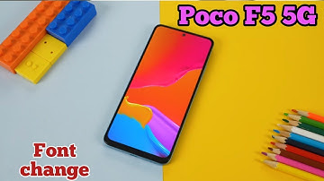 How To Change Font Style Poco F5 5G, Font Change SettingHow To Change Font Style Poco F5 5G,