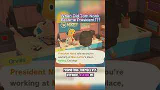 When Did Tom Nook Become President!! | Animal Crossing