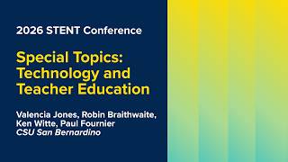STENT 2026: Responsible AI Use in Teacher Preparation