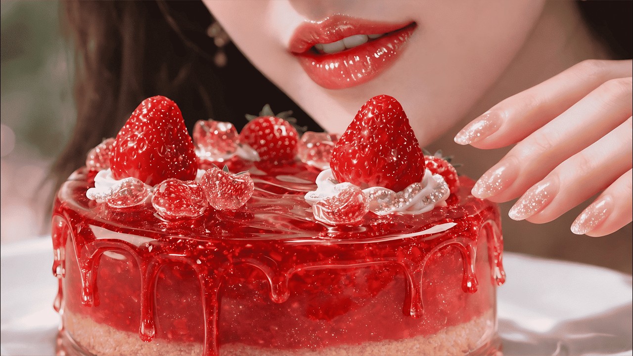 Baking a Glass Strawberry Cake —정말 딸기 케이크인가요? The Results Are Wild 🍰😳