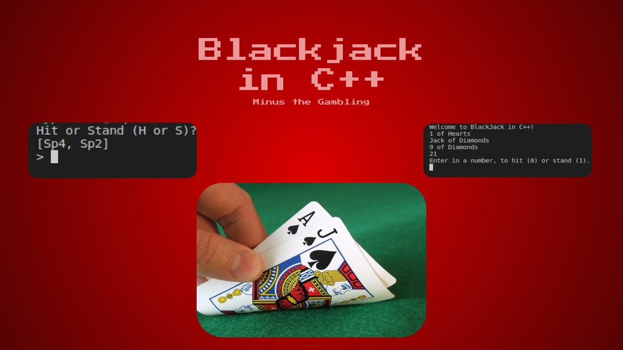 Blackjack (Again!) In C++! - YouTube