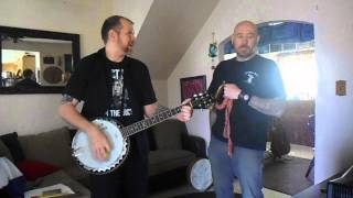 Banjo fried egg sandwch blues live from the living room!!