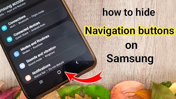 How to hide navigation buttons in samsung phone