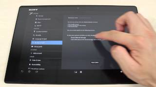 How to master reset Sony Xperia Tablet Z