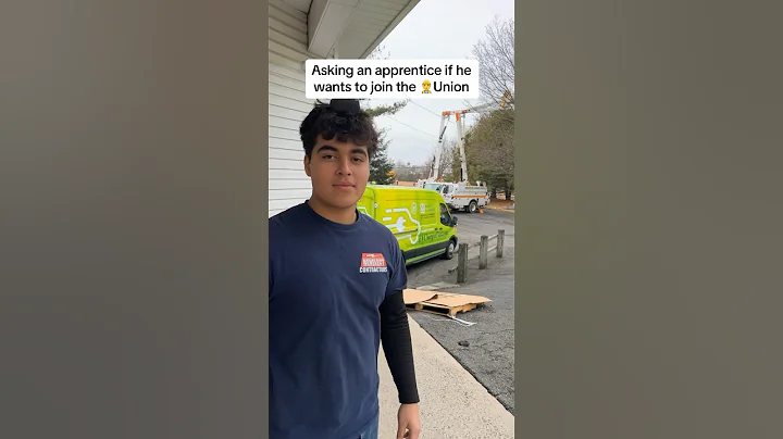 Asking an Electrician Apprentice if he would join the union #electrican #apprenticeship