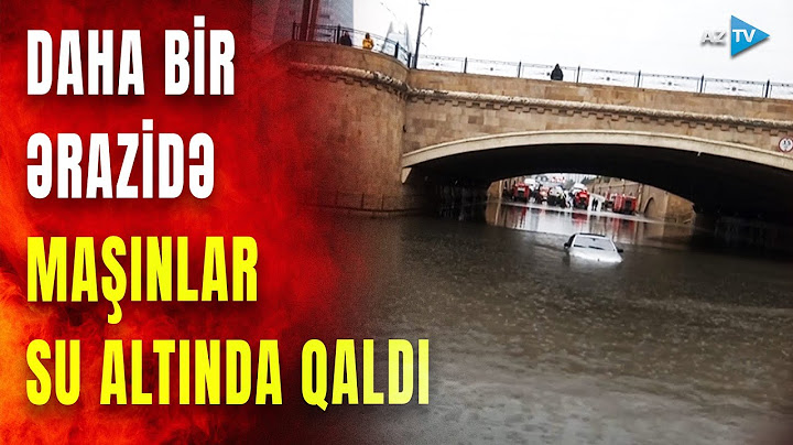 Bakının bu ərazisi də su altında qaldı: maşınlar batdı, yol bağlandı – GÖRÜNTÜLƏR