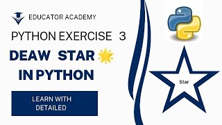 Star 🌟 Making Using Turtle 🐢 Library in python Easily 100% 😲