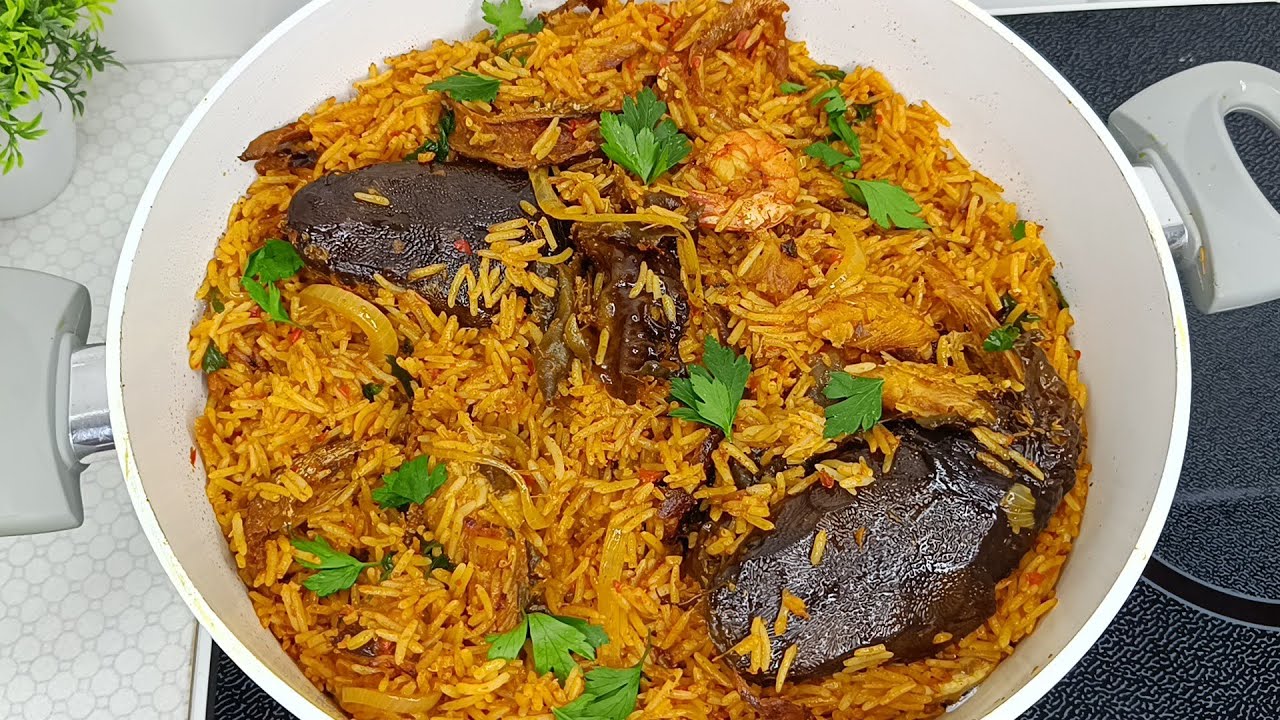 Native Oil Rice how to prepare native Palm oil Rice | native Jollof rice #jollofrice # ...