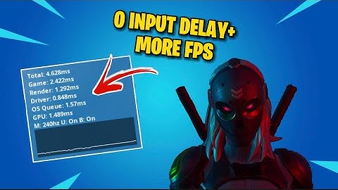 How To Get 0 INPUT DELAY + MORE FPS In Chapter 3 Season 3!