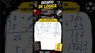 Consegue Descobrir Quantas Vitórias? ⚽ #lógica #desafio