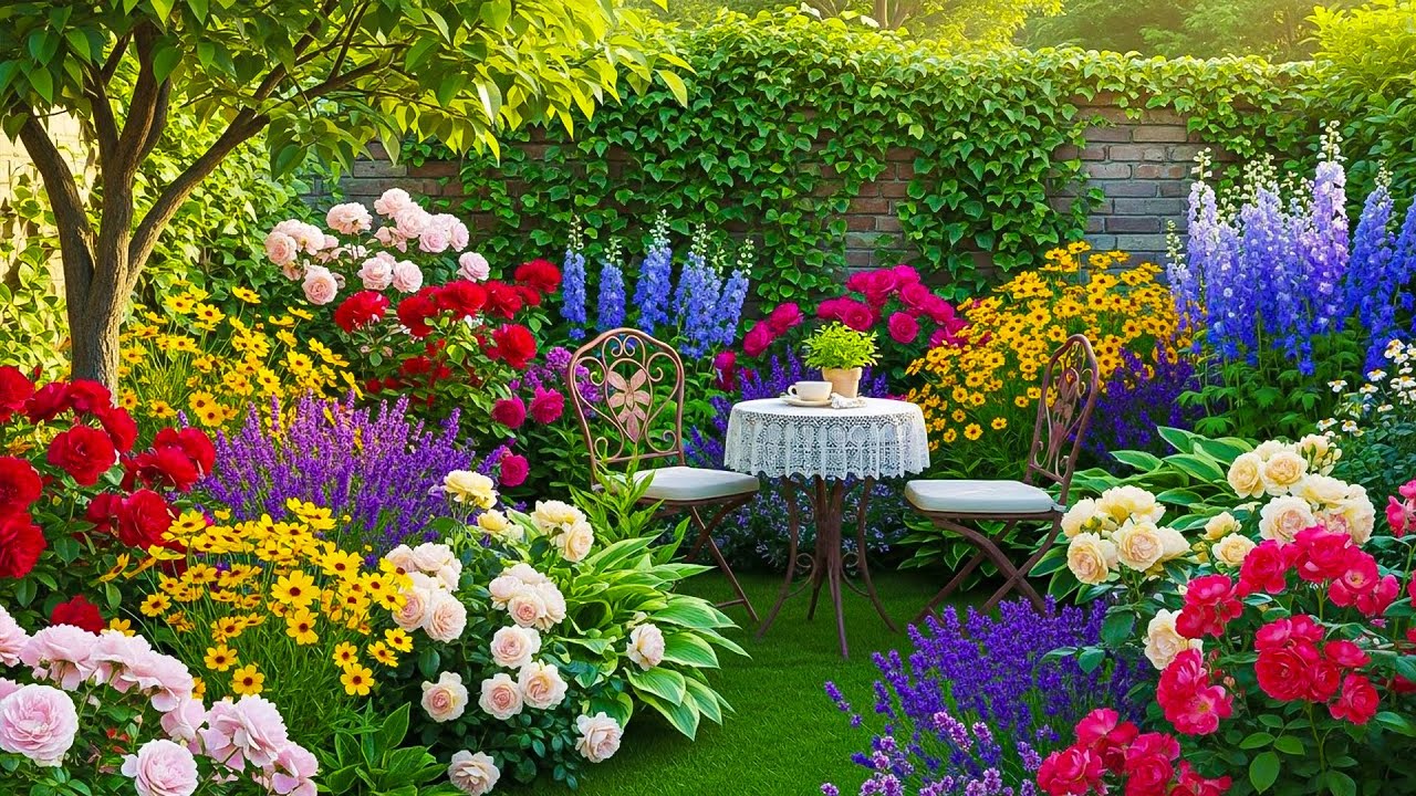 Best Peaceful Garden Sanctuary 🌿 Relaxing Music to Remove Stress & Negative Energy