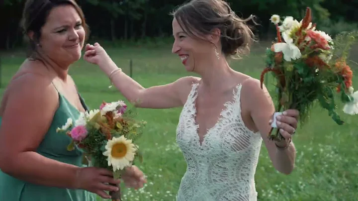 Adrienne + Kevin // Full Length // Vineyard Wedding in Beulah, MI // Crystal Lake Golf Course