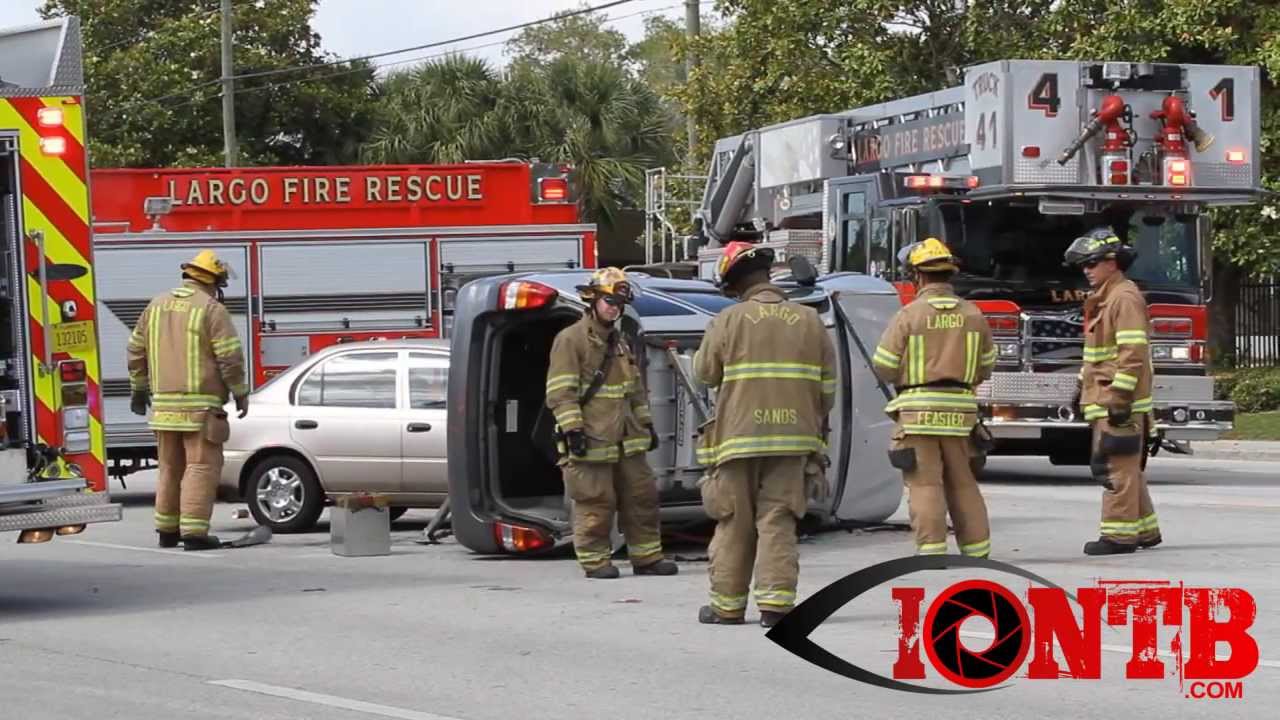 Vehicle Crash in Largo leaves one patient transported via air ambulance