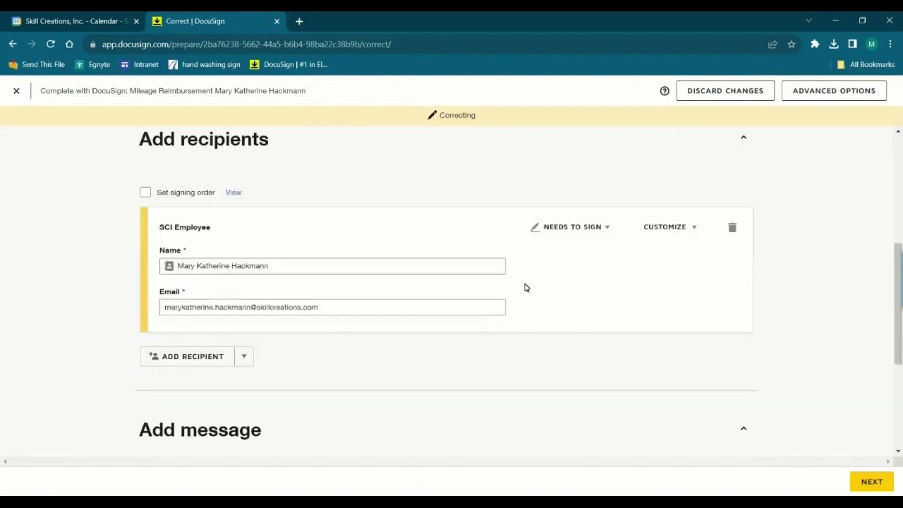 DocuSign   How to Correct After Sending