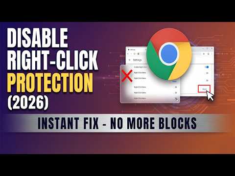 How to Disable Right Click Protection on Websites via Google Chrome