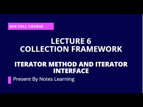 Iterator Method and Iterator Interface Collection framework lecture 6