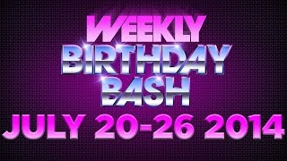 Celebrity Actor Birthdays - July 20-26, 2014 HD
