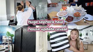 HOUSE UPDATE REVEAL + huge sephora haul!!