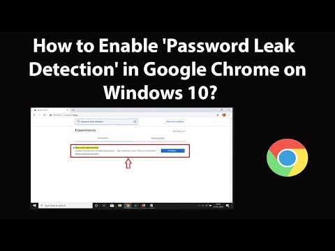 How to Enable 'Password Leak Detection' in Google Chrome on Windows 10?