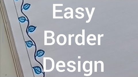 Easy borderdesign @rangallyritu  #borderdesign #frontpagedesign #beautifulborder #borderart #art