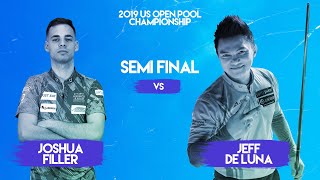 SEMI FINAL | Joshua Filler vs Jeff De Luna | 2019 US Open Pool Championship