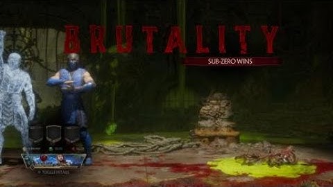 Mortal Kombat 11 Deadpool Stage Brutality Sub-zero vs. Noob Saibot