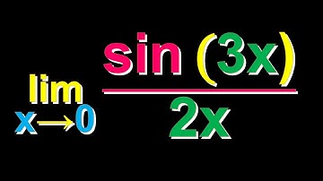 Limit of sin(3x)/2x as x approaches 0, (check desc. for similar videos)