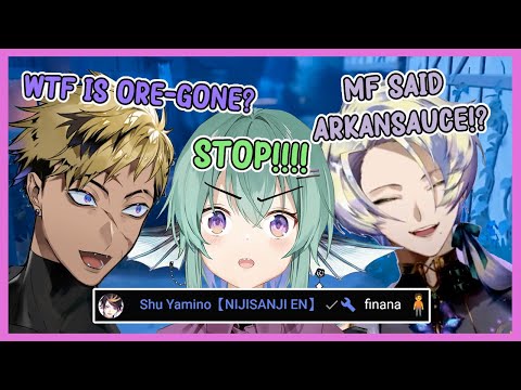 Claude And Vanta Lose It When They Hear Finana S Pronounciation Of Oregon And Arkansas