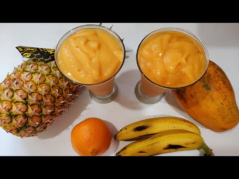 How To Make A Healthy Tropical Smoothie Step By Step