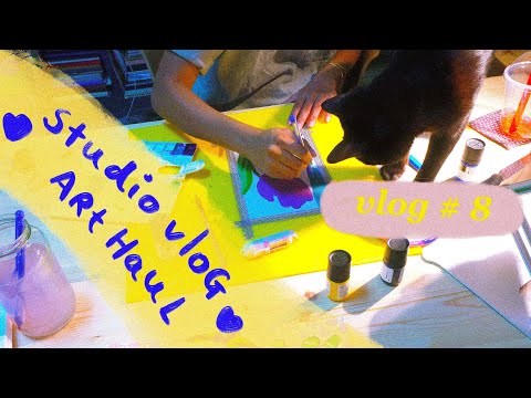 Vlog #8 *** Inktober Prep 🎨 Supporting Small Art Businesses | Studio Vlog