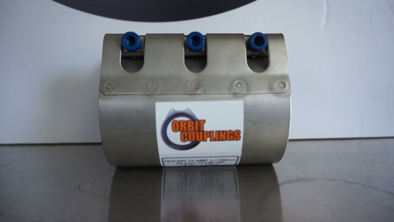 Orbit Repair Clamp size 48.3mm x 100mm wide | Orbit Couplings Australia