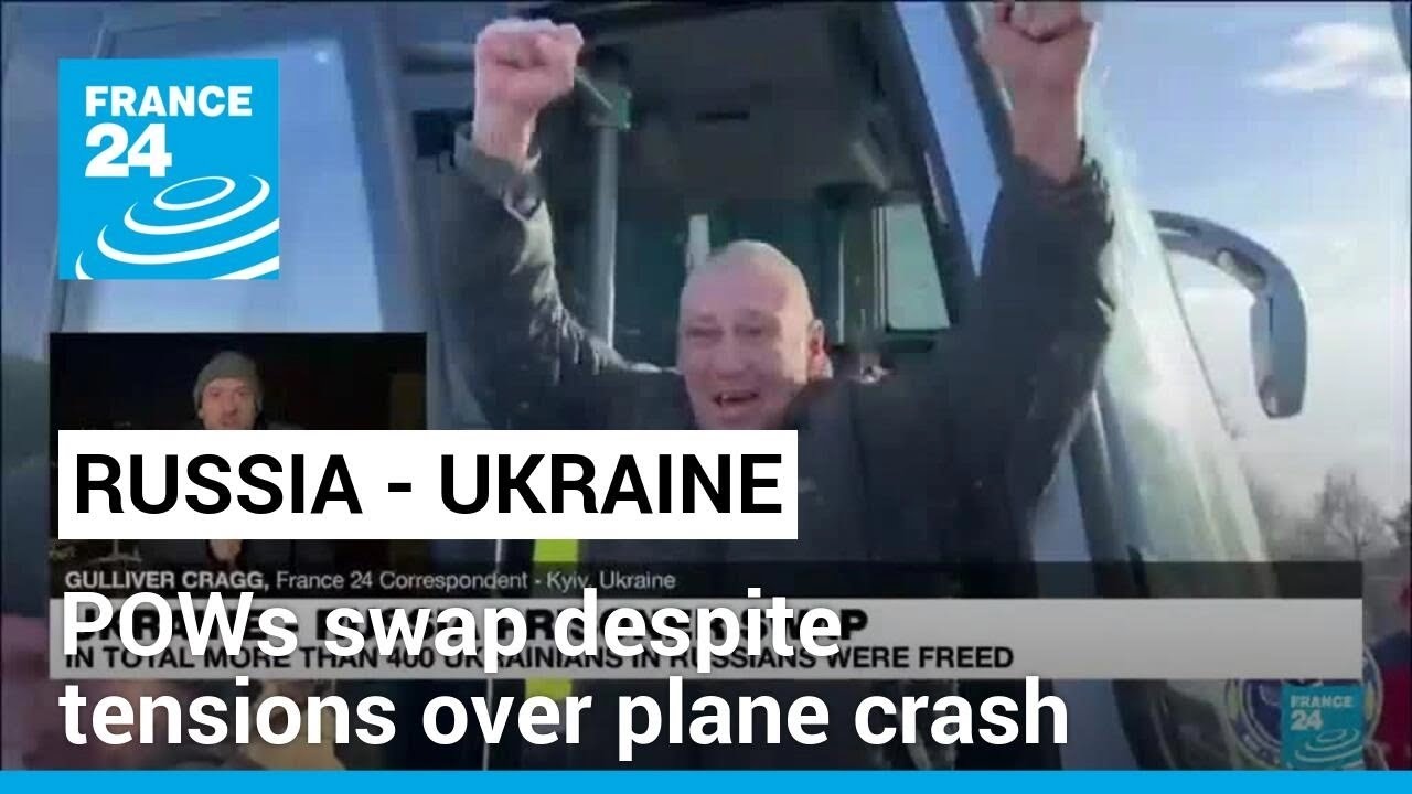 Russia and Ukraine Swap Scores of POWs despite tensions over Plane Crash last Week