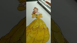 Let's paint Belle! #disney #beatyandthebeast #watercolor #art