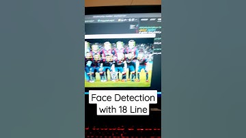 Face Detection on 18 Line Python #coding #shorts #tech #messi #code