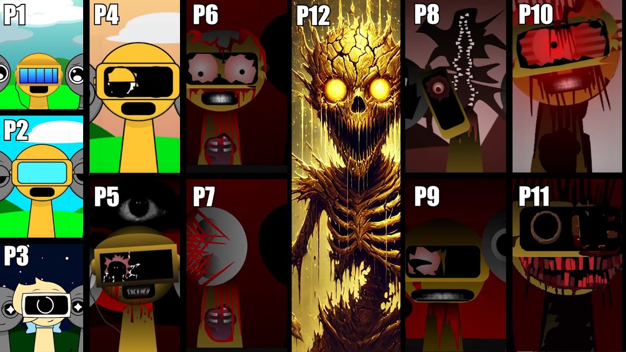 All Phases in Incredibox Sprunki! Phase 2 VS Phase 5 VS Phase 7 VS Phase 8 VS Phase 9 VS Phase 11-13