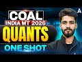 Coal India MT 2026 Quant One Shot | Complete Aptitude Revision | Most Expected Questions 🔥