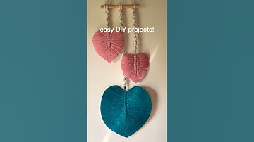 Eenvoudige DIY macramé blad wandhanger 🌿 | Stap-voor-stap tutorial voor mooie woondecoratie 🏡 #ma...