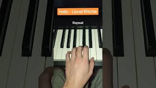 How to play Lionel Ritchie - HELLO chords on Piano