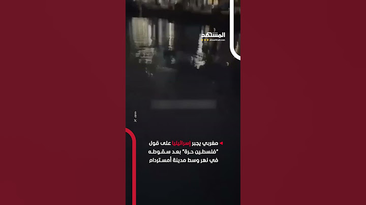 مغربي يجبر إسرائيليا على قول "فلسطين حرة" بعد سقوطه في نهر وسط مدينة أمستردام الهولندية