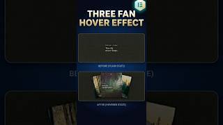 Triple Fan Reveal On Hover Animation in Elementor