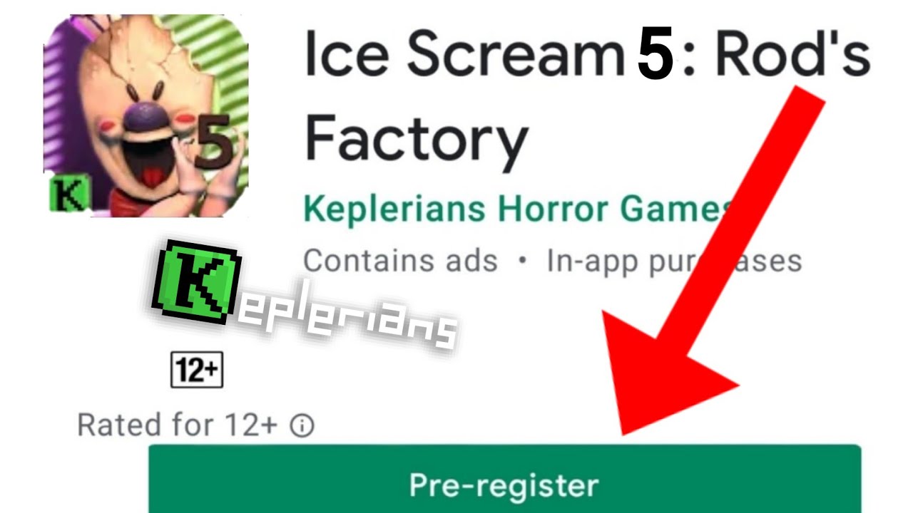 Finally! Ice Scream 5 Pre Register Is Available Now!! ( Fanmade )